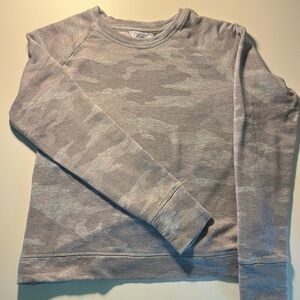 Athleta Girl grey camo sweatshirt. Excellent condition.